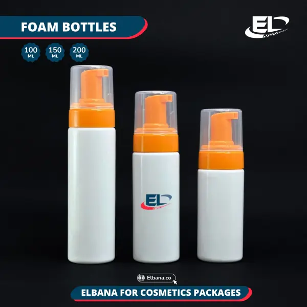 Orange Foam Pump Bottles