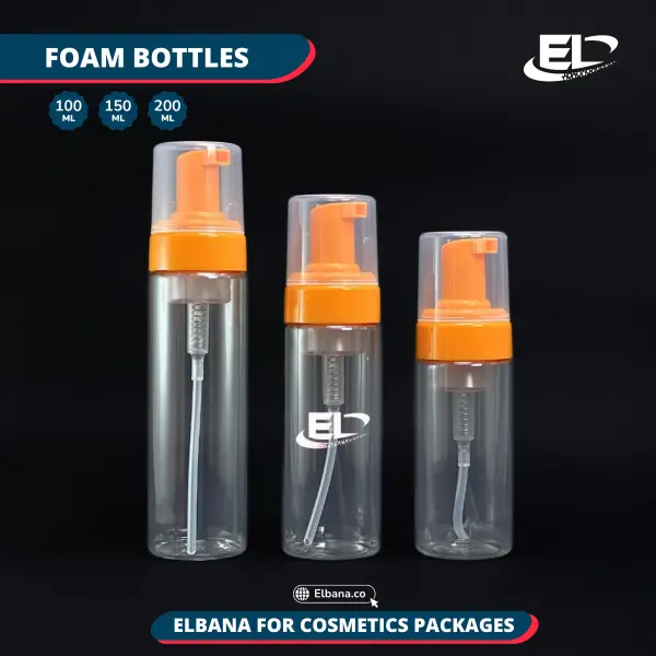 Orange Foam Pump Bottles