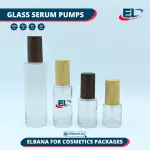 Glass Serum Pumps - clear bottle