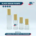Glass Serum Pumps - clear bottle