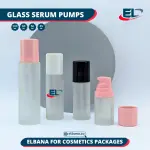 Glass Serum Pumps - Frosted Bottle
