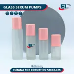 Glass Serum Pumps - Frosted Bottle