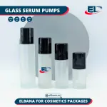 Glass Serum Pumps - Frosted Bottle