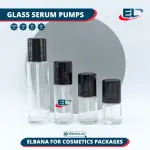 Glass Serum Pumps - Clear Bottle