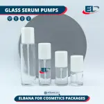 Glass Serum Pumps - Clear Bottle
