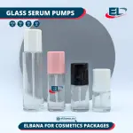 Glass Serum Pumps - Clear Bottle