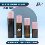 Glass Serum Pumps - Amber Bottle