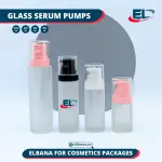 Glass Serum Pumps - Frosted Bottle