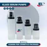 Glass Serum Pumps - Frosted Bottle