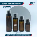Glass Serum Pumps - Amber Bottle