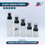 Glass Serum Pumps - Frosted Bottle