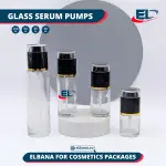 Glass Serum Pumps - Clear Bottle