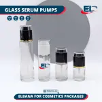 Glass Serum Pumps - Clear Bottle