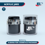 Black Airless Jars Acrylic
