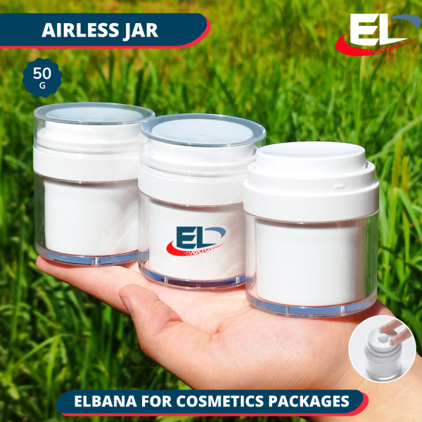 White Airless Jars Acrylic - 50G