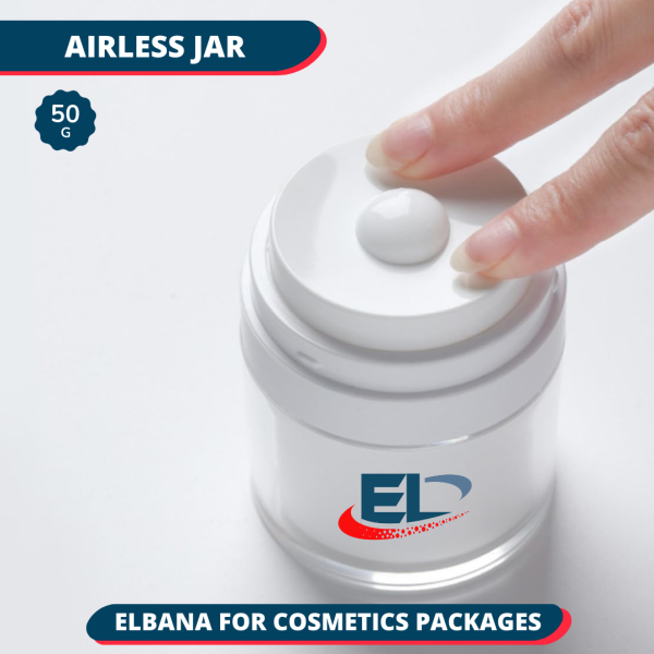 White Airless Jars Acrylic - 50G