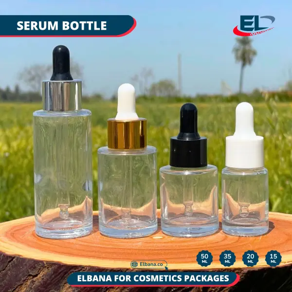 Serum Dropper Bottles (Neck 20) Packaging - Clear Bottle