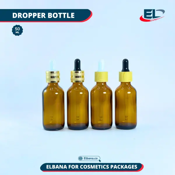 Boston Bottles (Neck 20) Packaging - Amber Bottles 50ML