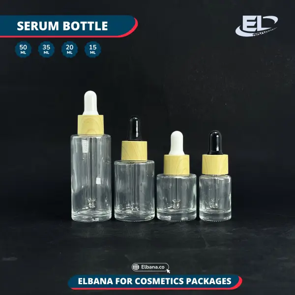 Serum Dropper Bottles (Neck 20) Packaging - Clear Bottle