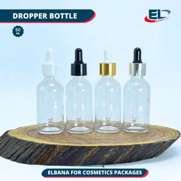 Boston Bottles (Neck 20) Packaging - Clear Bottle 50ML