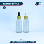 Boston Bottles (Neck 20) Packaging - Clear Bottle 50ML