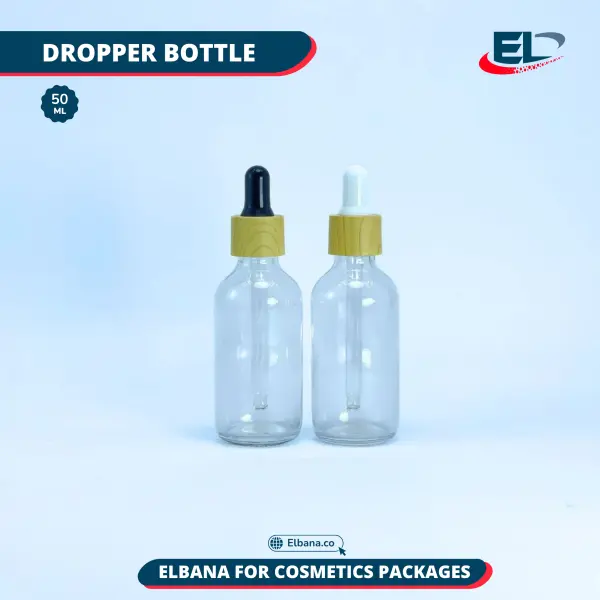 Boston Bottles (Neck 20) Packaging - Clear Bottle 50ML