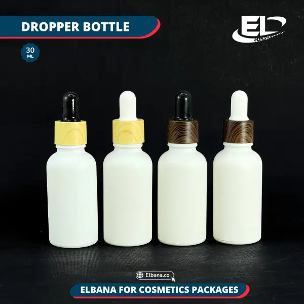 Dropper Bottles (Neck 18) Packaging -White Bottle 30ML