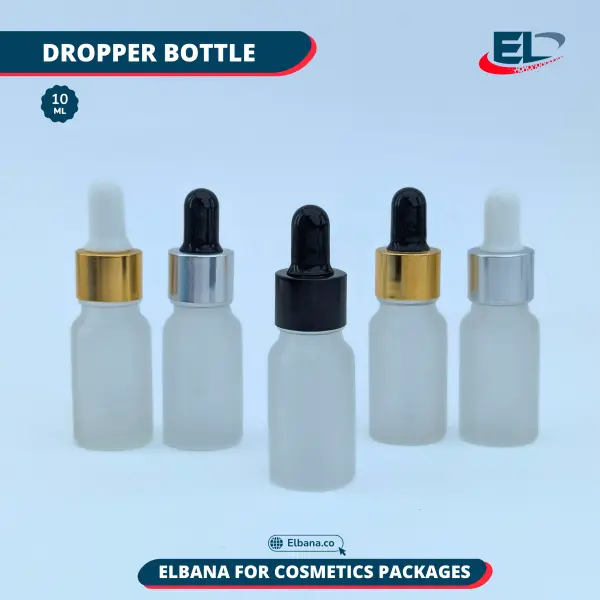 Dropper Bottles (Neck 18) Packaging - White Bottle 10ML