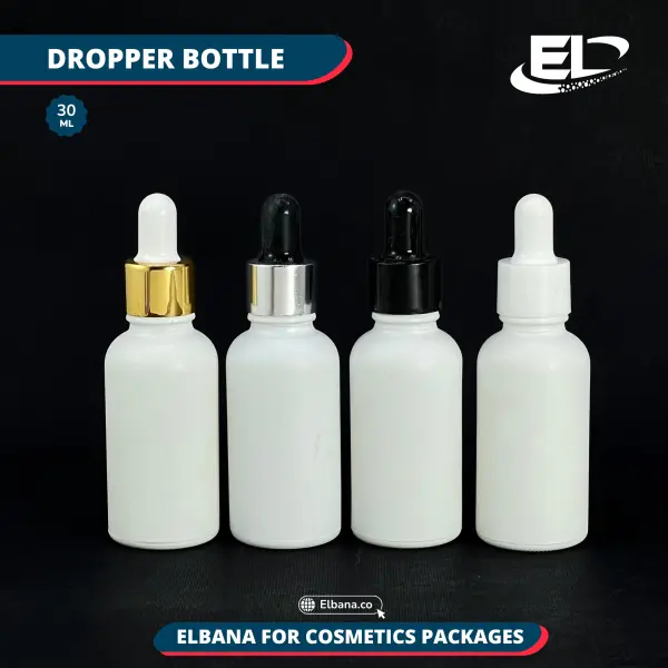 Dropper Bottles (Neck 18) Packaging -White Bottle 30ML