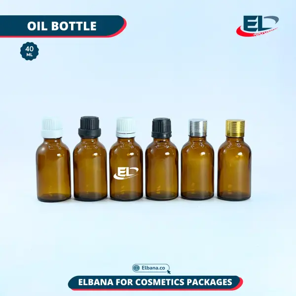 Oil Bottles Packaging -Amber Bottle 40ML