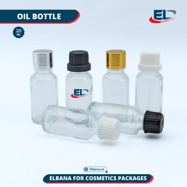 Oil Bottles Packaging - Clear Bottle 20ML