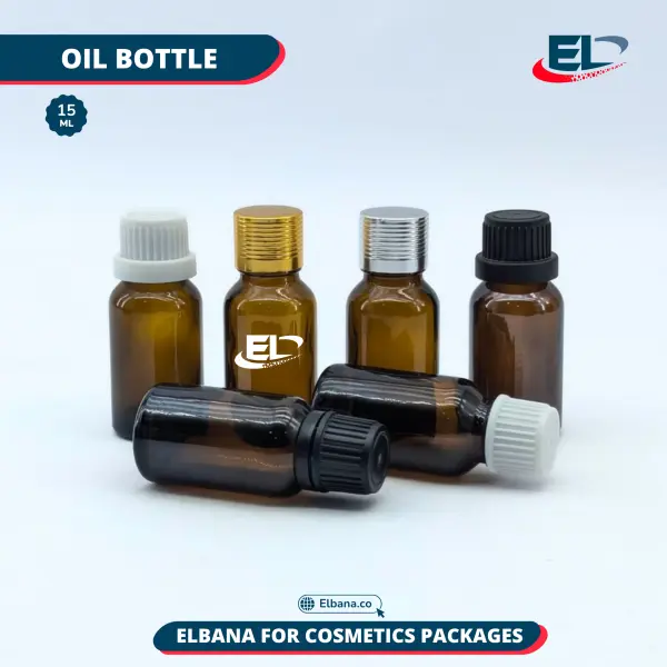 Oil Bottles Packaging - Amber Bottle 15ML