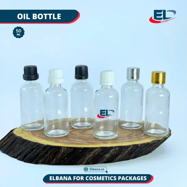 Oil Bottles Packaging -Clear Bottle 50ML