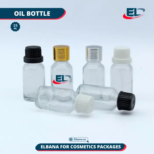 Oil Bottles Packaging - Clear Bottle 15ML